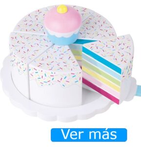 Alimentos de madera-Tarta arcoiris JaBaDaBaDo