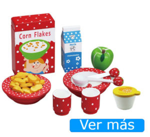 Alimentos de madera para desayuno