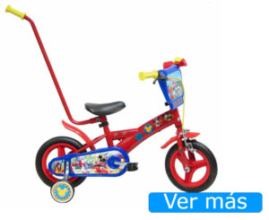 Bicicletas para niños con barra de aprendizaje