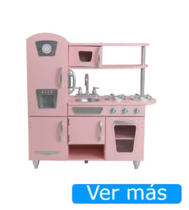 Cocinita de madera KidKraft vintage rosa
