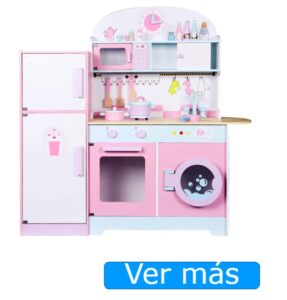 Cocinita de madera con lavadora One Elephant