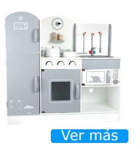 Cocinitas de madera Small Foot: cocinita moderna y con nevera
