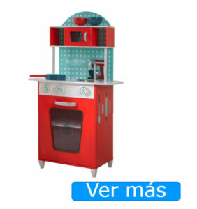 Cocinitas de madera baratas Beluga: cocina roja