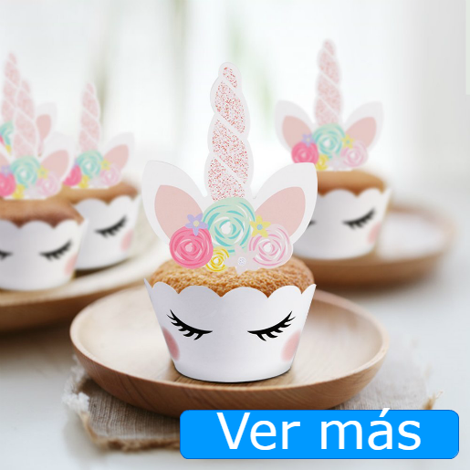 Cosas de unicornios: decoración para cupcakes