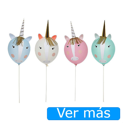 Cosas de unicornios: globos cabezas de unicornios