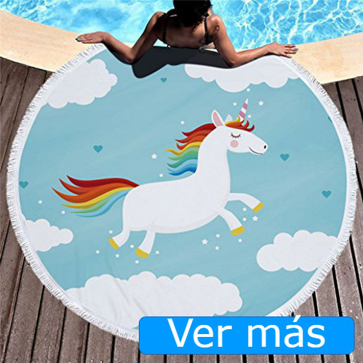 Cosas de unicornios toalla redonda