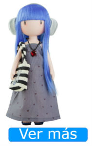 Muñecas Gorjuss: muñeca de pelo azul