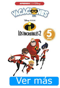 Juguetes de Los Increíbles 2 cuaderno de vacaciones
