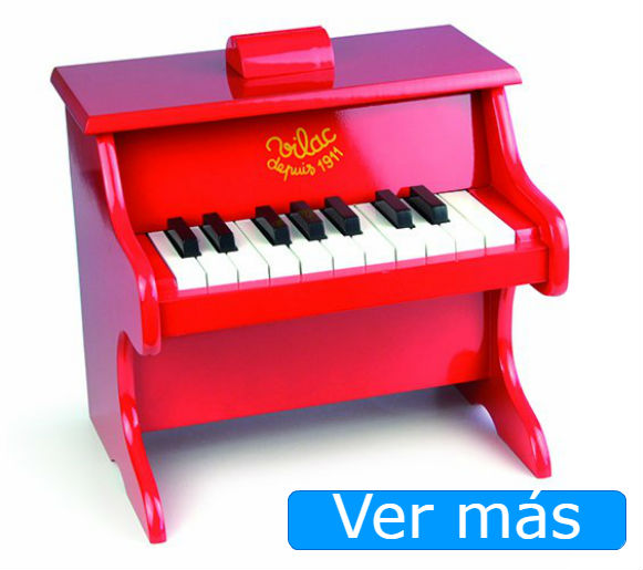 Juguetes de madera piano rojo Vilac