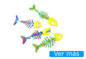Juguetes de playa originales: peces de colores
