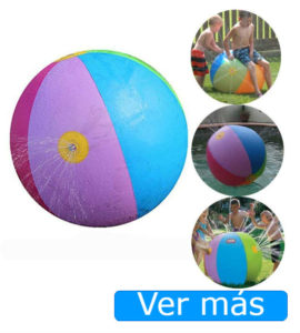 Juguetes para piscina: pelota aspersor