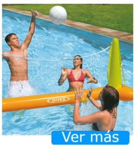 Juguetes para piscina: red de volley flotante