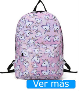 Mochilas de unicornios estampada