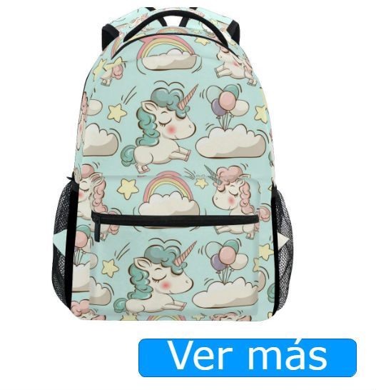 Mochilas de unicornios: estampado naif
