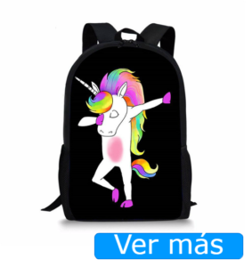 Mochilas de unicornios: mochila con unicornio bailando