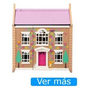Casa de muñecas de madera para niños Tidlo