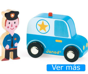Coches de madera: coche policía de Janod