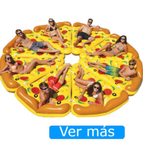 Flotadores gigantes Amazon pizza completa