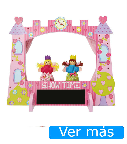 Teatro de marionetas castillo rosa de Lucy Locket