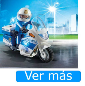 Playmobil policía con moto