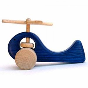Juguetes de madera artesanales: helicóptero