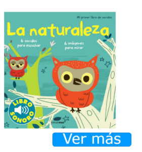 Libros para bebés de un año con sonidos: La naturaleza