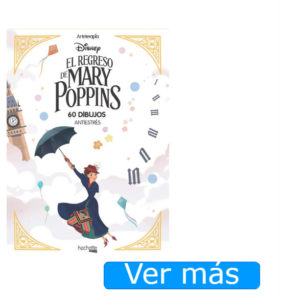 Mary Poppins para colorear: libro antiestrés
