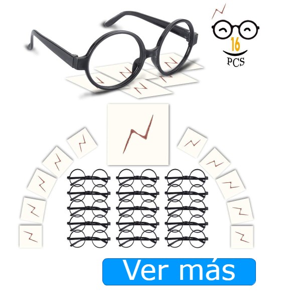 Disfraz de Harry Potter: gafas y rayos 