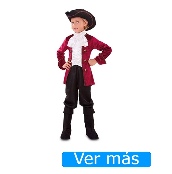 Disfraz de pirata niño de época