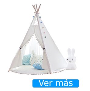 Tipi para niños con borlas