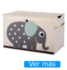 Baúl para juguetes de tela 3 Sprouts- Elefante