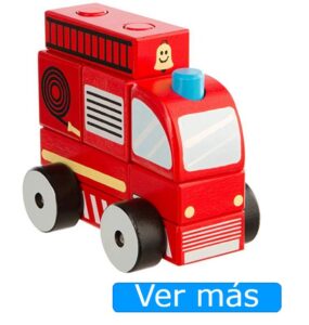 Camión de bomberos de madera para bebés Ultrakidz
